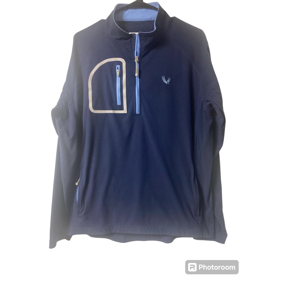 Peter Millar Navy Pullover Size Large